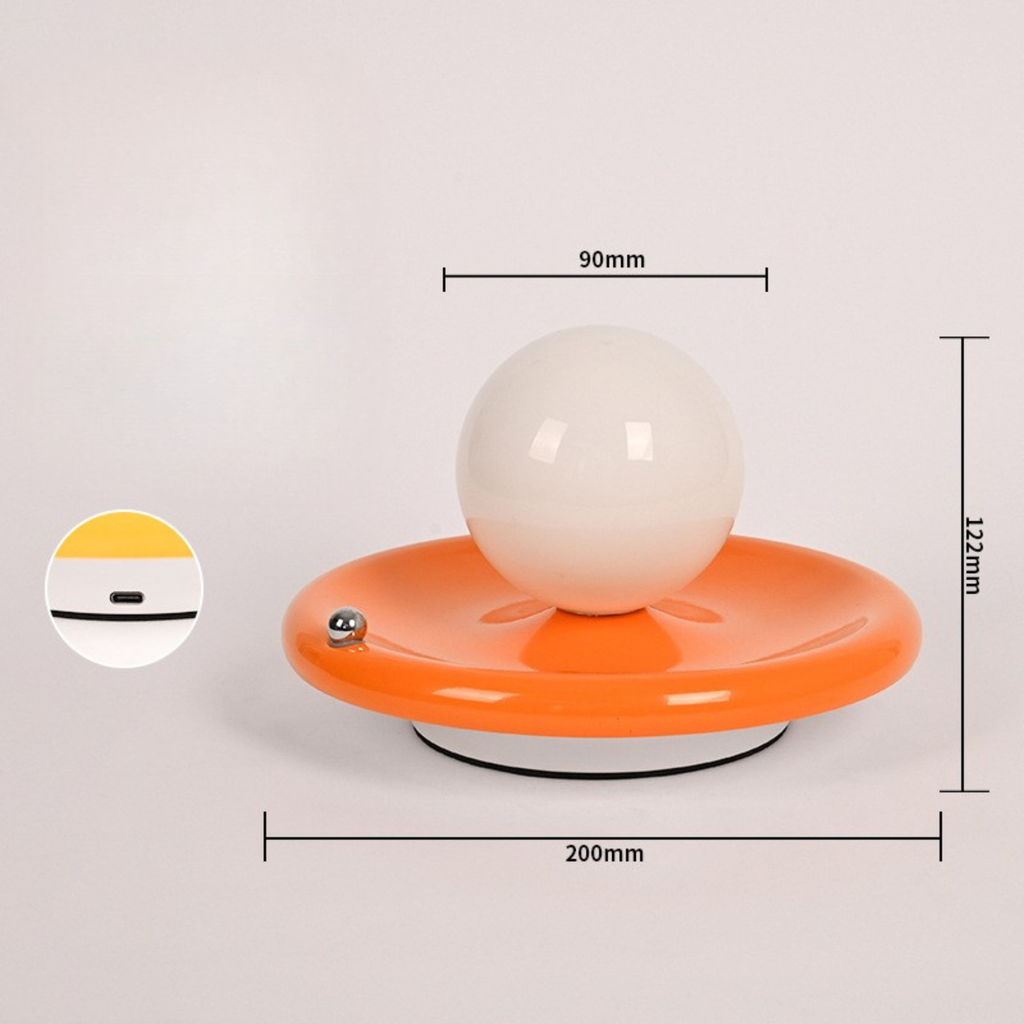 Minimalist Orb Rechargeable Accent Lamp in use - warm ambient lighting for living spaces - Neovall