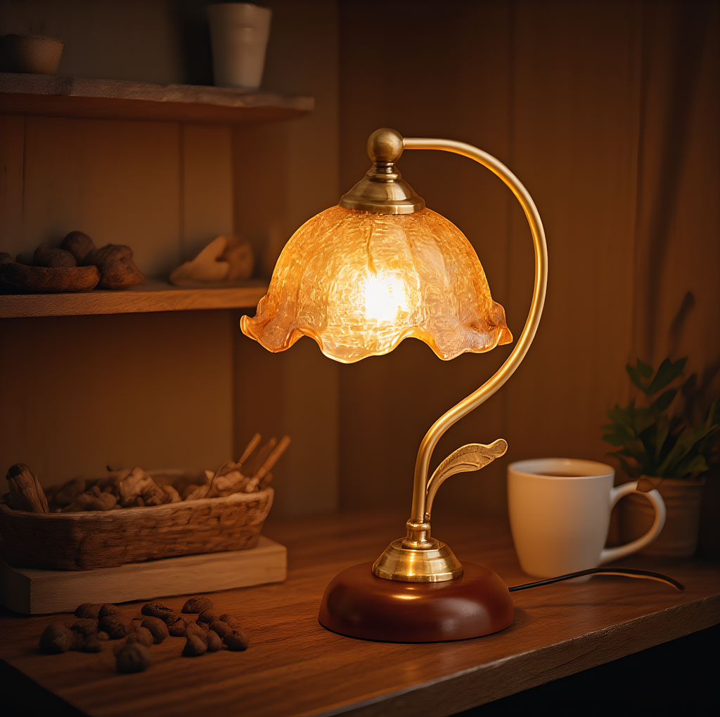 Glass lamp dimensions and specifications diagram