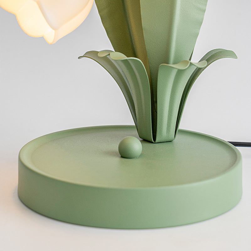 Lily of the Valley Bell Flower Table Lamp in use - warm ambient lighting for living spaces - Neovall