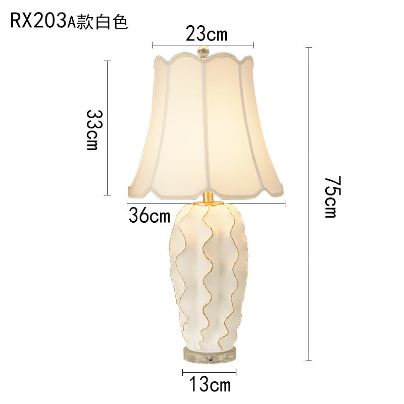 Sculptural Resin Wave Table Lamp switch and cable detail - Neovall functional design