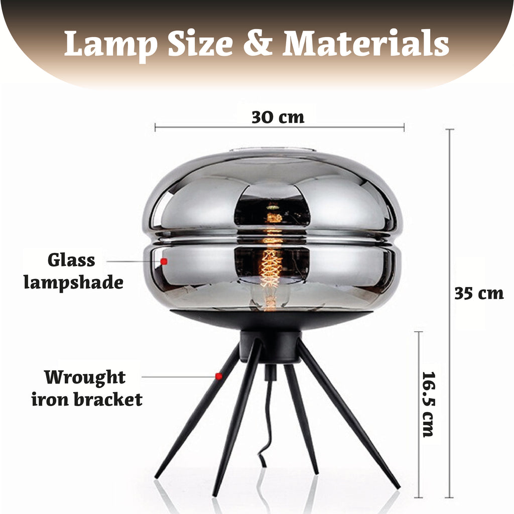 Nordic Hand-Blown Glass Table Lamp in use - warm ambient lighting for living spaces - Neovall