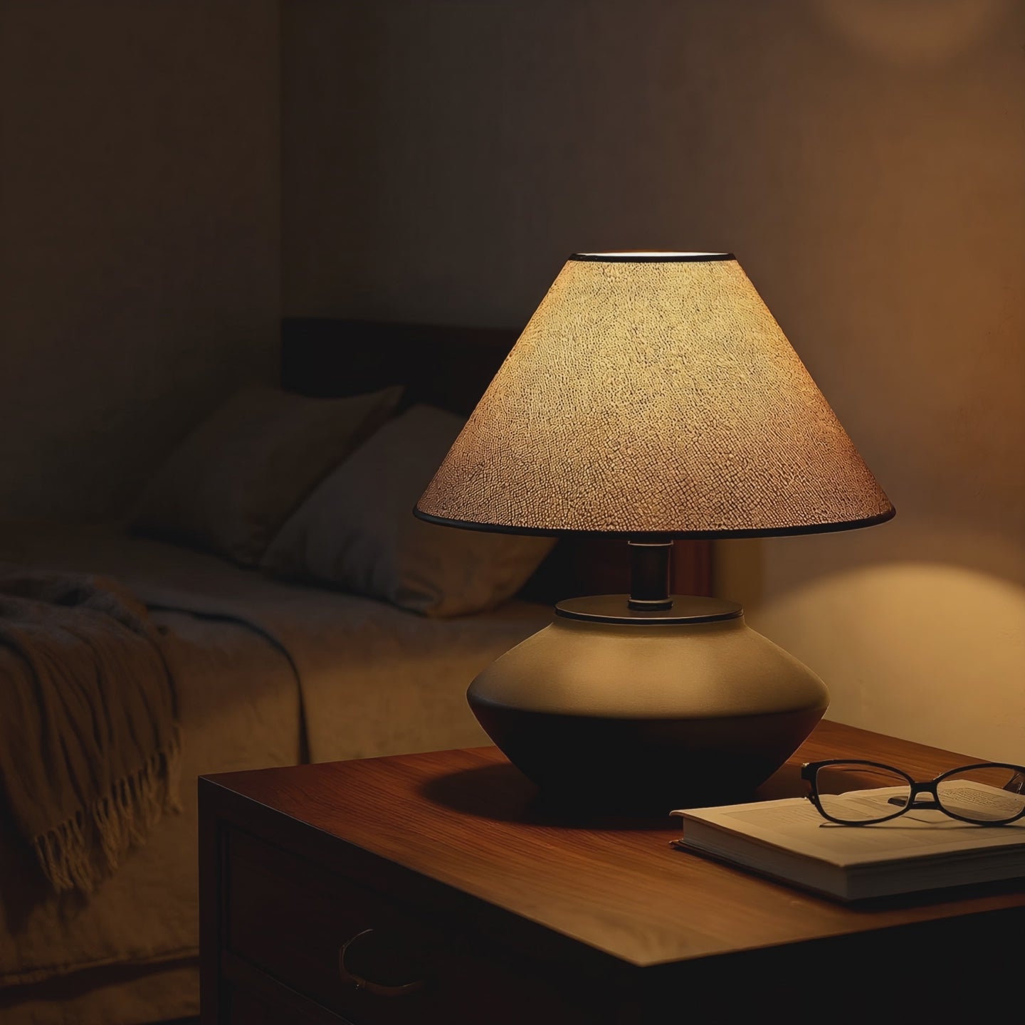 Minimalist Linen Shade Table Lamp