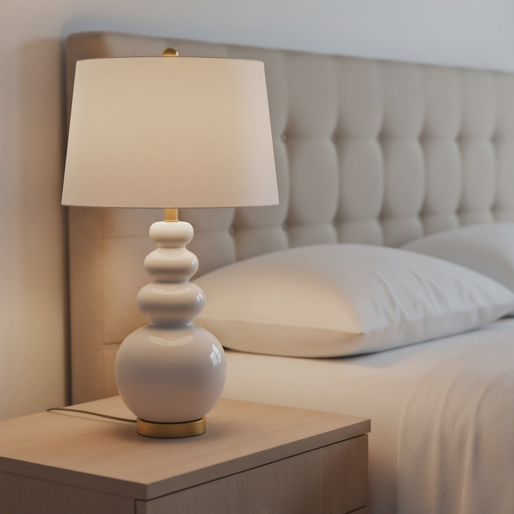 Triple Gourd Ceramic Table Lamp