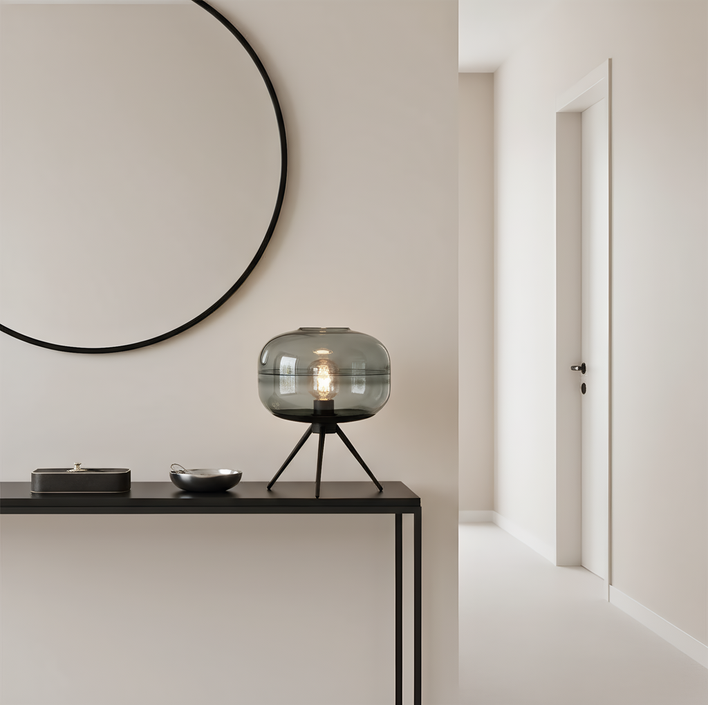 Nordic lamp in living room - Scandinavian interior styling