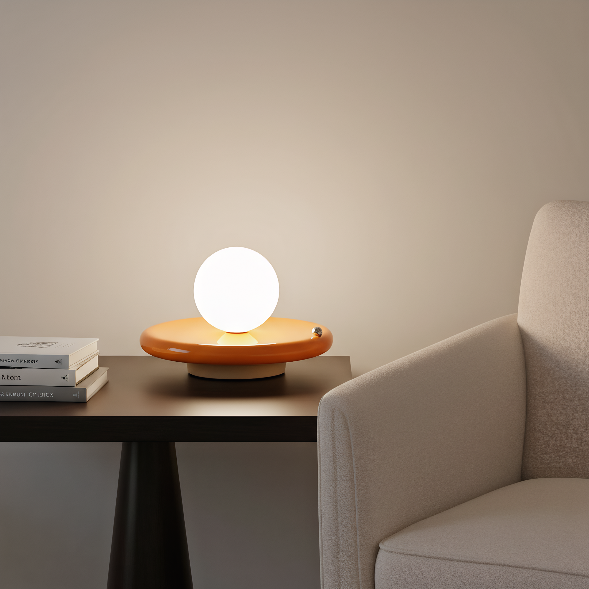 USB-C charging port detail - rechargeable battery lamp