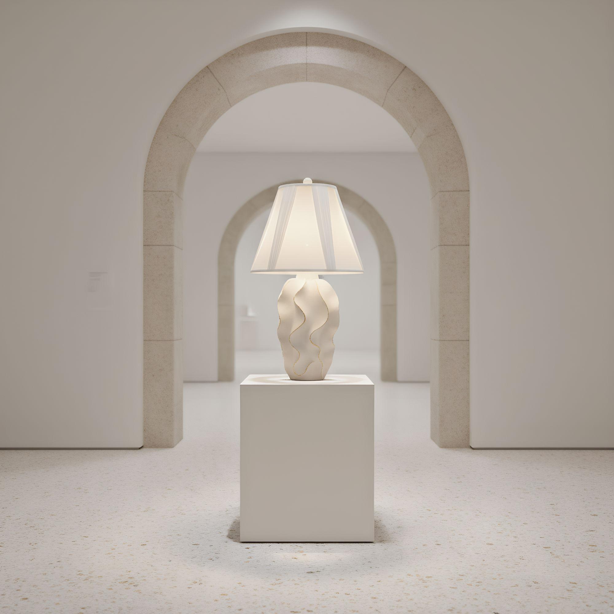 Lamp shade and wave base junction - premium construction detail