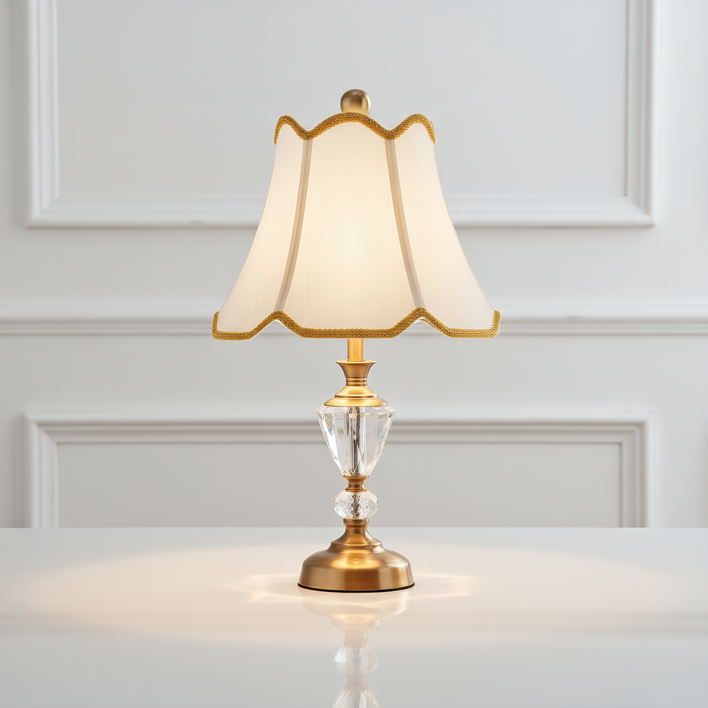 Vintage brass crystal lamp dimensions diagram