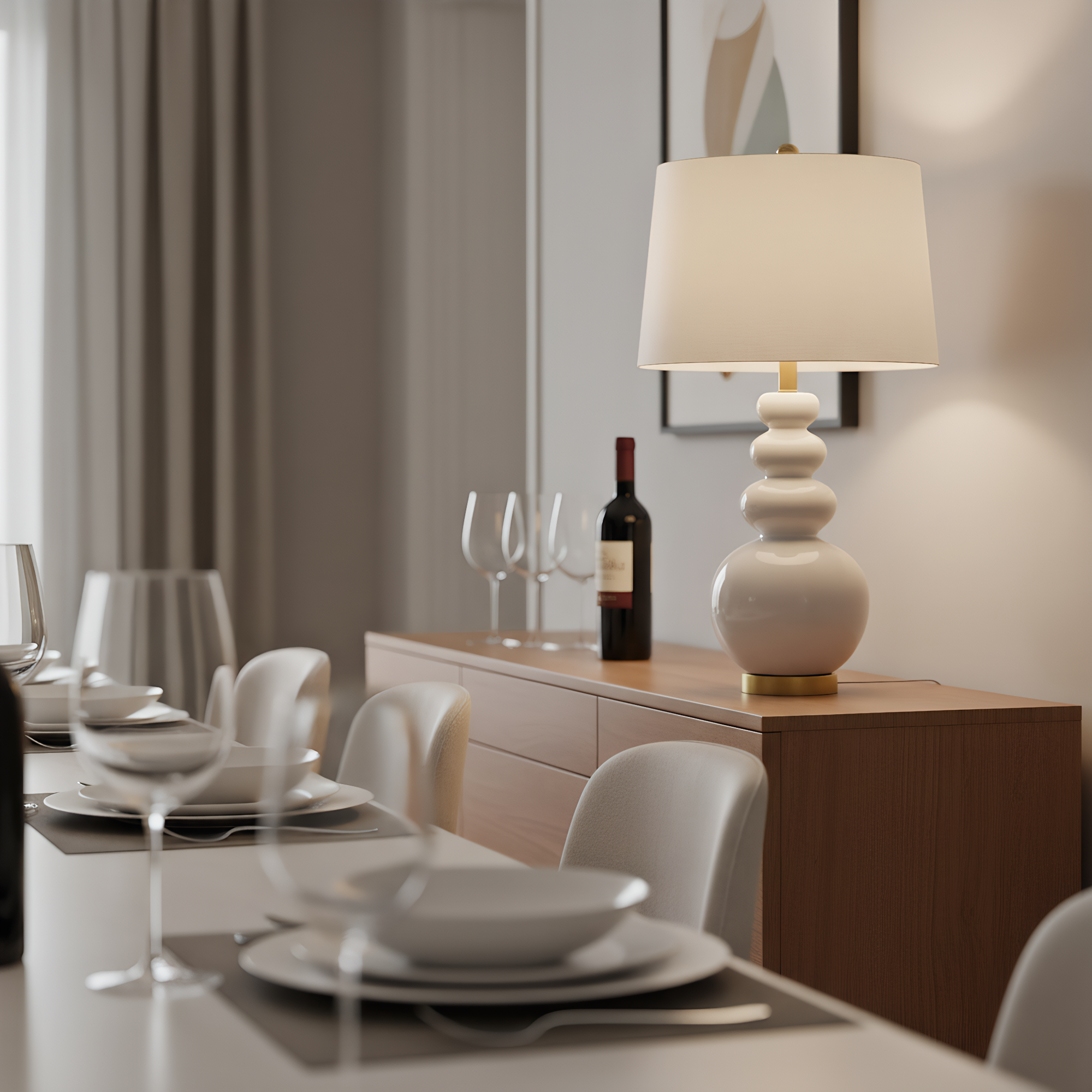 Triple gourd lamp dimensions and specifications